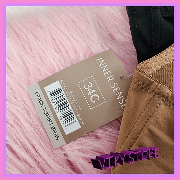 💖 NWT Inner Intense Black Gold T-Shirt Bra 34C Everyday Fit #7225 💖 - Picture 5 of 8